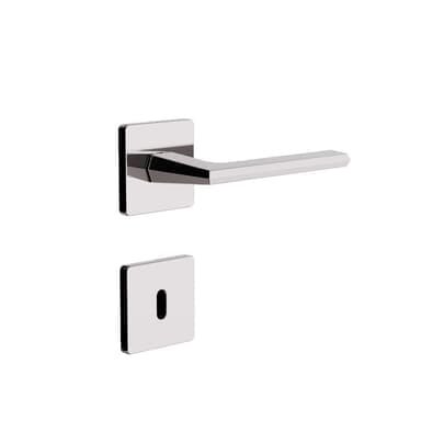 Fechadura Roseta Quadrada Design Interna 40mm Cromado 740i127cr 3f