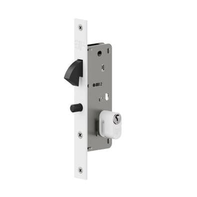 Fechadura Bico De Papagaio 629/50 Para Porta De Correr 28mm Branco 3f