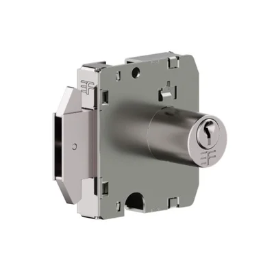 Fechadura Para Vidro Temperado Blindex Porta Correr 3051 Cilindro Redondo Cromado 3f