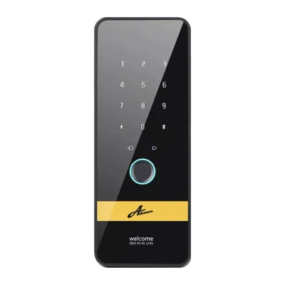 Fechadura Digital Porta Vidro Glass Smart Tech 4600 Com Biometria, Senha E Cartão Preta Advance — foto 3