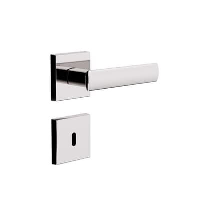Fechadura Design Interna Roseta Quadrada 55mm Cromado 841i817cr 3f