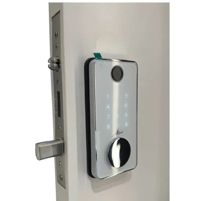 Fechadura Rolete Digital 8600 A Smart Tech Com Biometria, Cartão, Senha E Tag, Branca Advance — foto 2