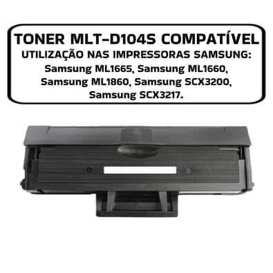 Toner Compativel Para Impressora Scx-3200 Scx-3205w Ml1660 D104s