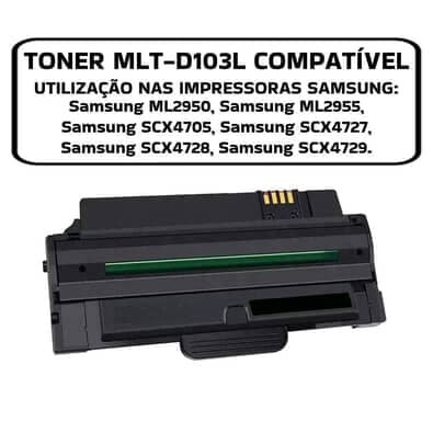 Toner Compatível D103l Ml2950 Ml2955 Scx4728 Scx4729 2.5k