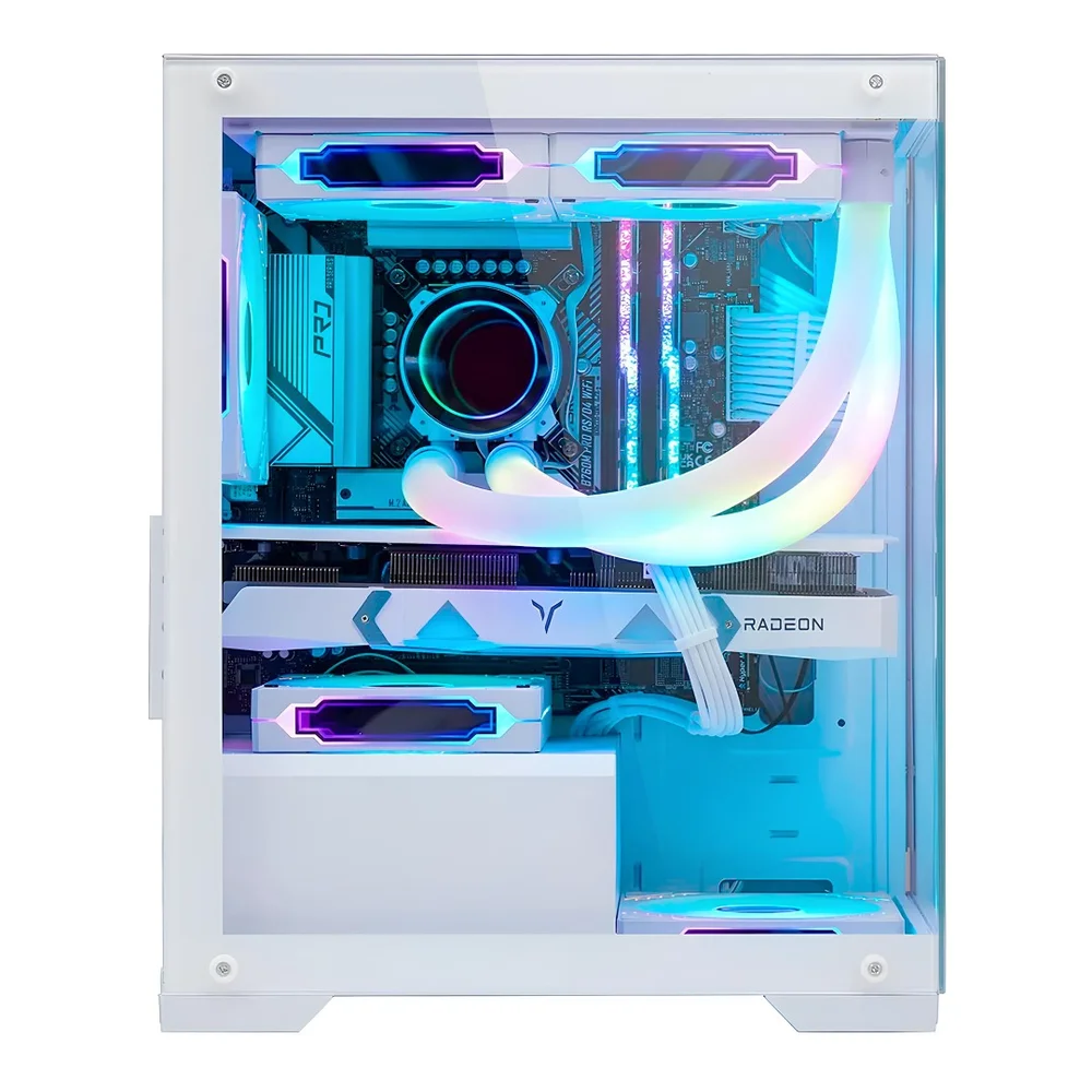 Imagem 5 de 5 do produto Gabinete Gamer Nebula Mini Metalred M6 Sem Fans Branco