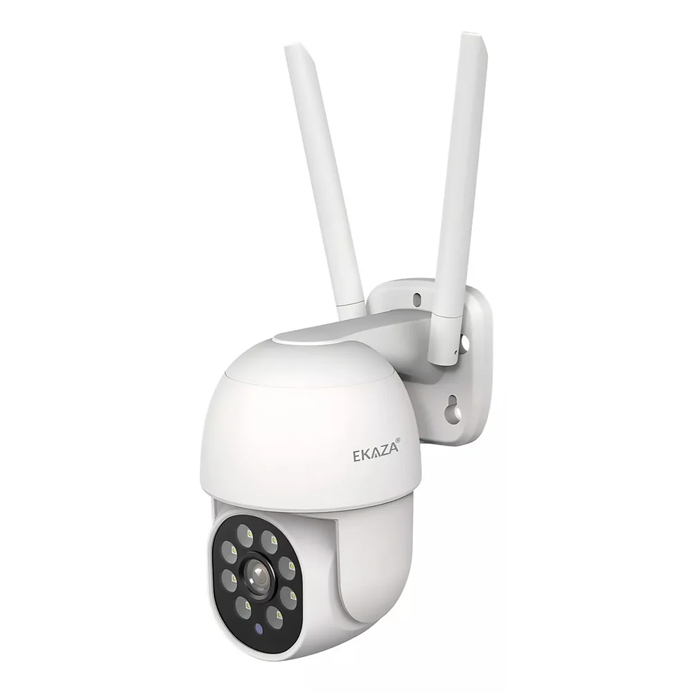 Imagem 4 de 5 do produto Câmera Smart Dome Wifi Externa Nuvem 360º Ekaza Alexa E Google Branco
