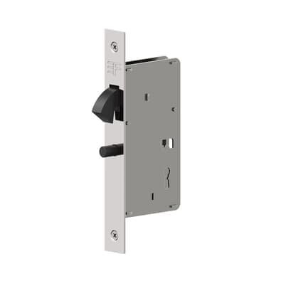 Fechadura Interna Porta De Correr Bico Papagaio 6445 45mm Concha 145x45mm Cromado 3f