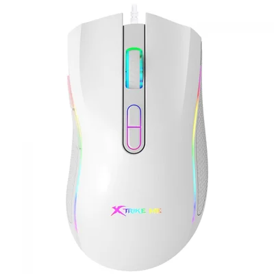 Mouse Gamer Xtrike Me Gm-314, RGB, 7200 Dpi, 7 Botões, Branco