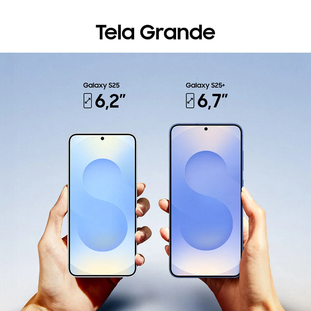 Imagem 2 de 5 do produto Smatphone Samsung Galaxy S25 5G, 256GB, 12GB RAM, Câmera Tripla 50MP + 12MP + 10MP, Tela Grande 6.2", Azul Marinho