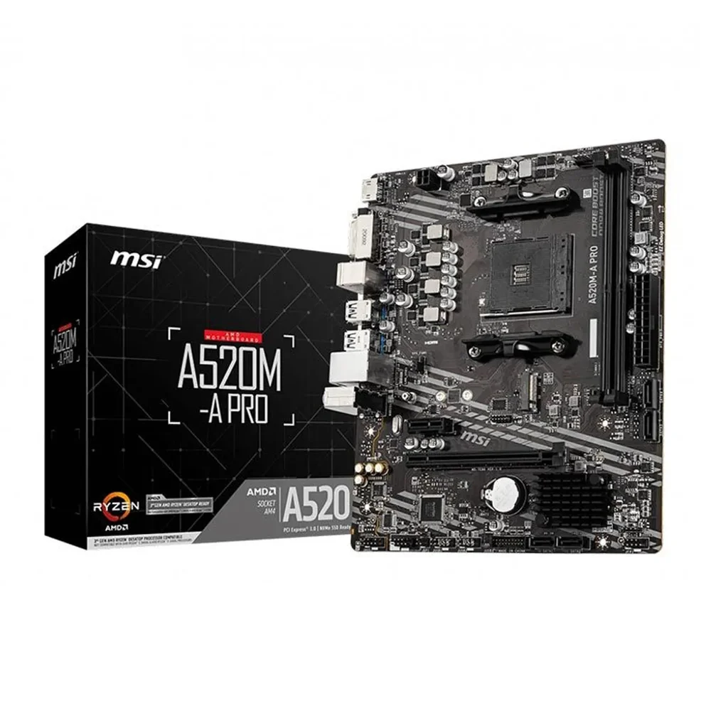 Imagem 2 de 3 do produto Kit Upgrade Amd Ryzen 5 5600g Placa Mãe A520m Ddr4