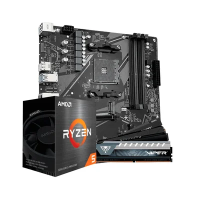Kit Upgrade Amd Ryzen 5 5600g Placa Mãe B550m Ddr4 Memoria Ram 32gb 3200mhz Ddr4