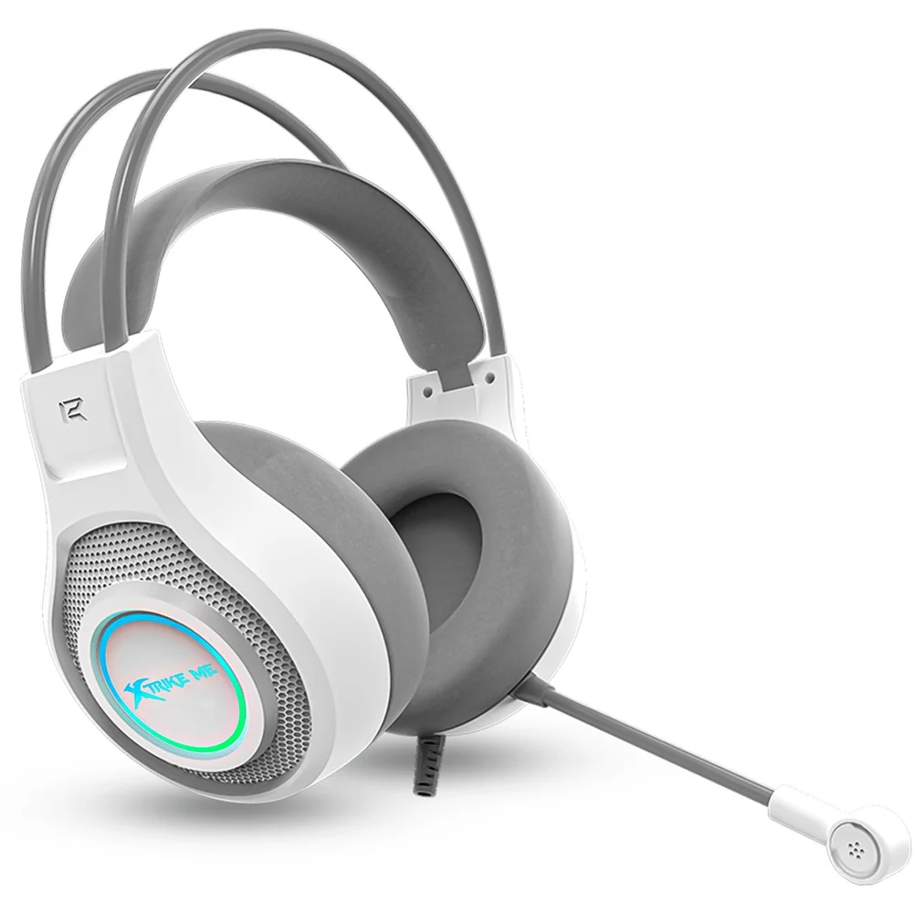 Imagem 2 de 4 do produto Headset Gamer Com Fio Xtrike-me Gh-515w Branco Para PC 2p2
