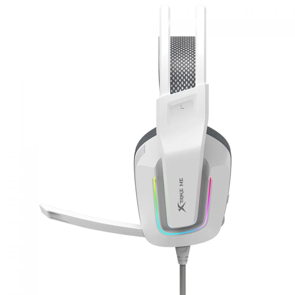 Imagem 3 de 5 do produto Headset Gamer Xtrike Me Gh-712, RGB, Drivers De 50mm, Usb + 3.5mm, Branco