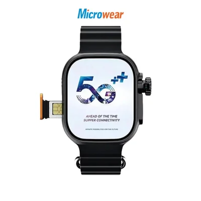 Smartwatch Ultra 3 Ai 5g Microwear16gb + 4 Puls Serie 10 Cor:preto
