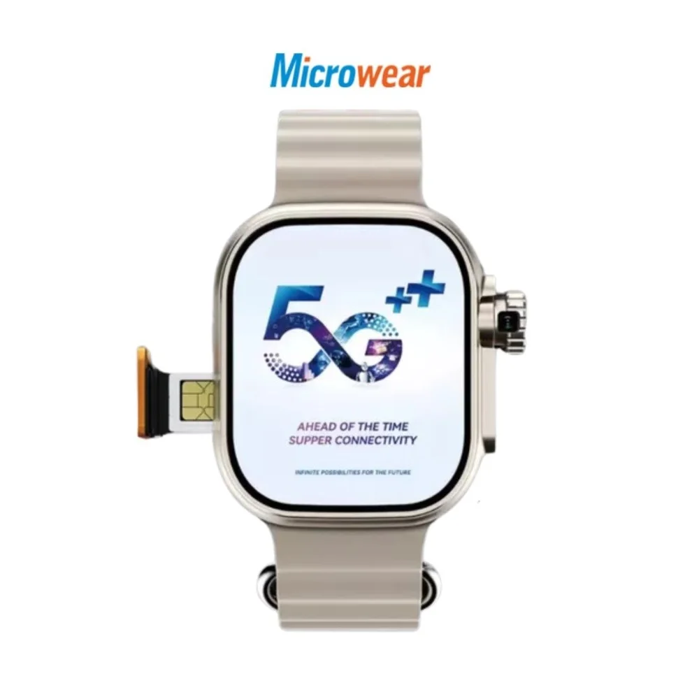 Imagem 1 de 5 do produto Smartwatch Ultra 3 Ai 5g Microwear16gb + 4 Puls Serie 10 Cor:prata