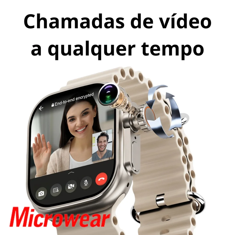 Imagem 3 de 5 do produto Smartwatch Ultra 3 Ai 5g Microwear16gb + 4 Puls Serie 10 Cor:prata
