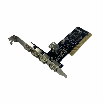 Placa PCi Com 4 Portas Usb 2.0 + 1 Porta Usb 2.0 Interno