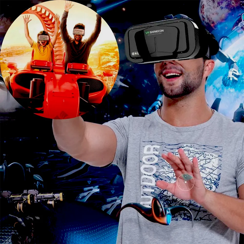 Imagem 2 de 5 do produto Oculos Vr Realidade Virtual 3d Premium, Alta Qualidade Resolução
