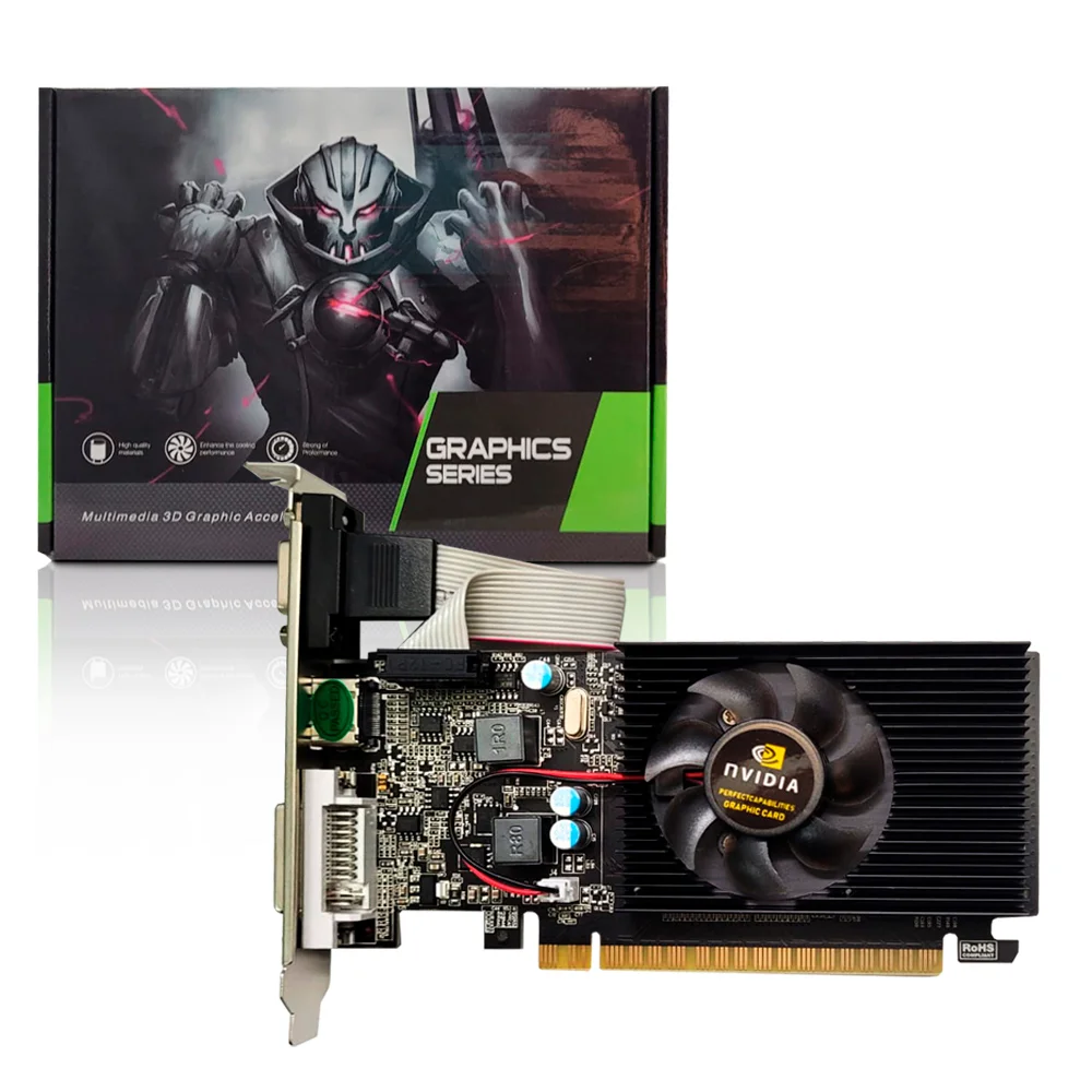 Placa De Video 1gb Gt210 Ddr3 64bit Vga/hdmi/dvi Low Profile Gt210-graphic Nvidia 4