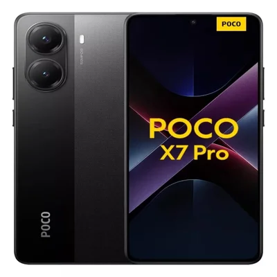 Smartphone Xiaomi Poco X7 Pro, 5G, 512GB, 12GB RAM, Câmera 50MP, Tela 6.67" AMOLED, Dual Sim, Preto