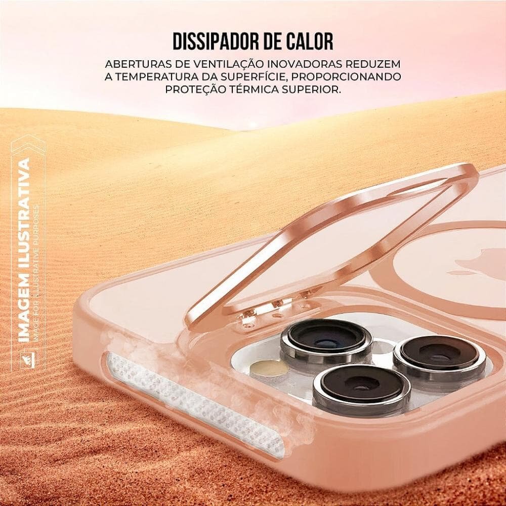 Imagem 2 de 5 do produto Capa Para Iphone 16 Pro Max - Magsafe Titanium Desert - Gshield