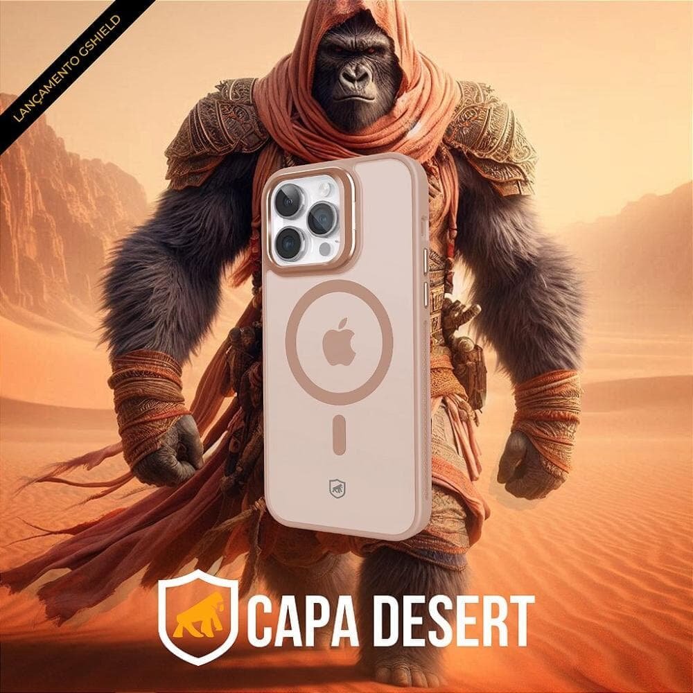 Imagem 3 de 5 do produto Capa Para Iphone 16 Pro Max - Magsafe Titanium Desert - Gshield