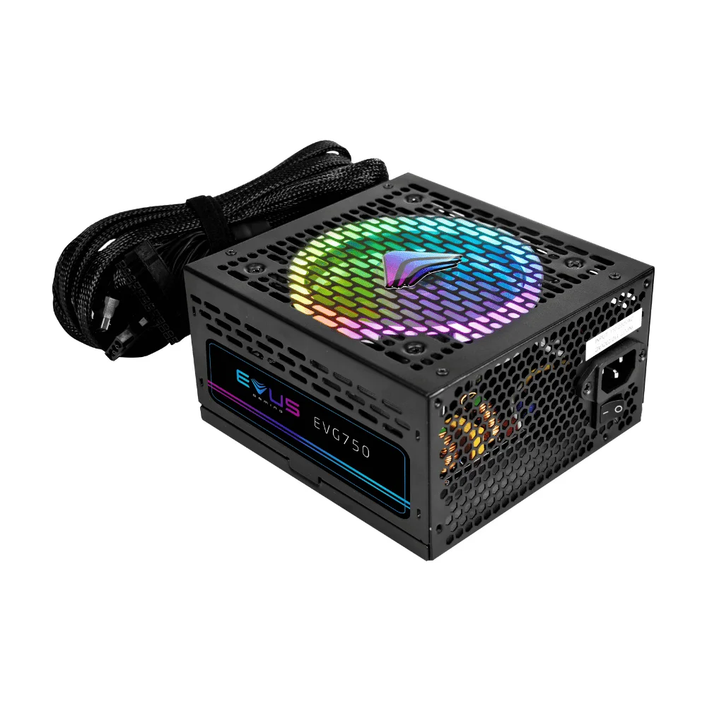 Fonte Gamer Evus Evg750 ARGB 750w Selo 80 Plus Bronze
