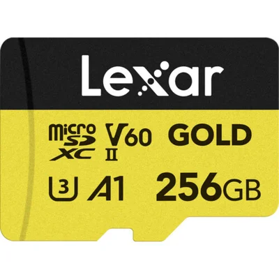 Cartão Memória Lexar Micro Sd Xc 256gb 280mb/s Uhs-ii V60 Lmsgold256g-bnnng