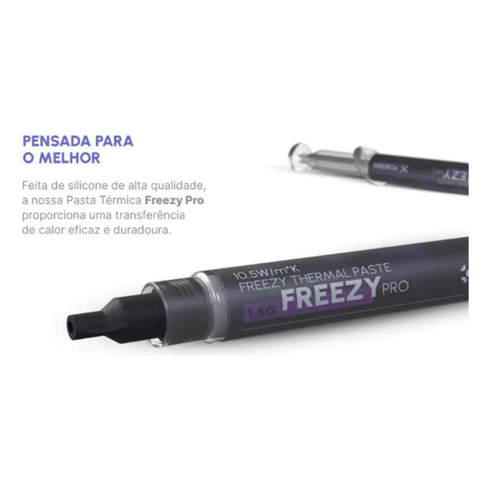 Imagem 4 de 4 do produto Pasta Térmica Fortrek 3,0gr Freezy Pro, 10,5w/mk