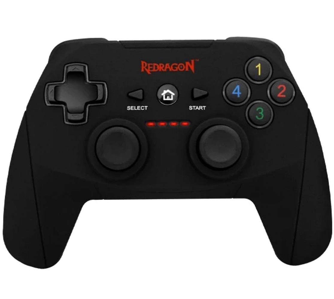 Controle Sem Fio Gamer Joystick Redragon Harrom G808 Cor Preto