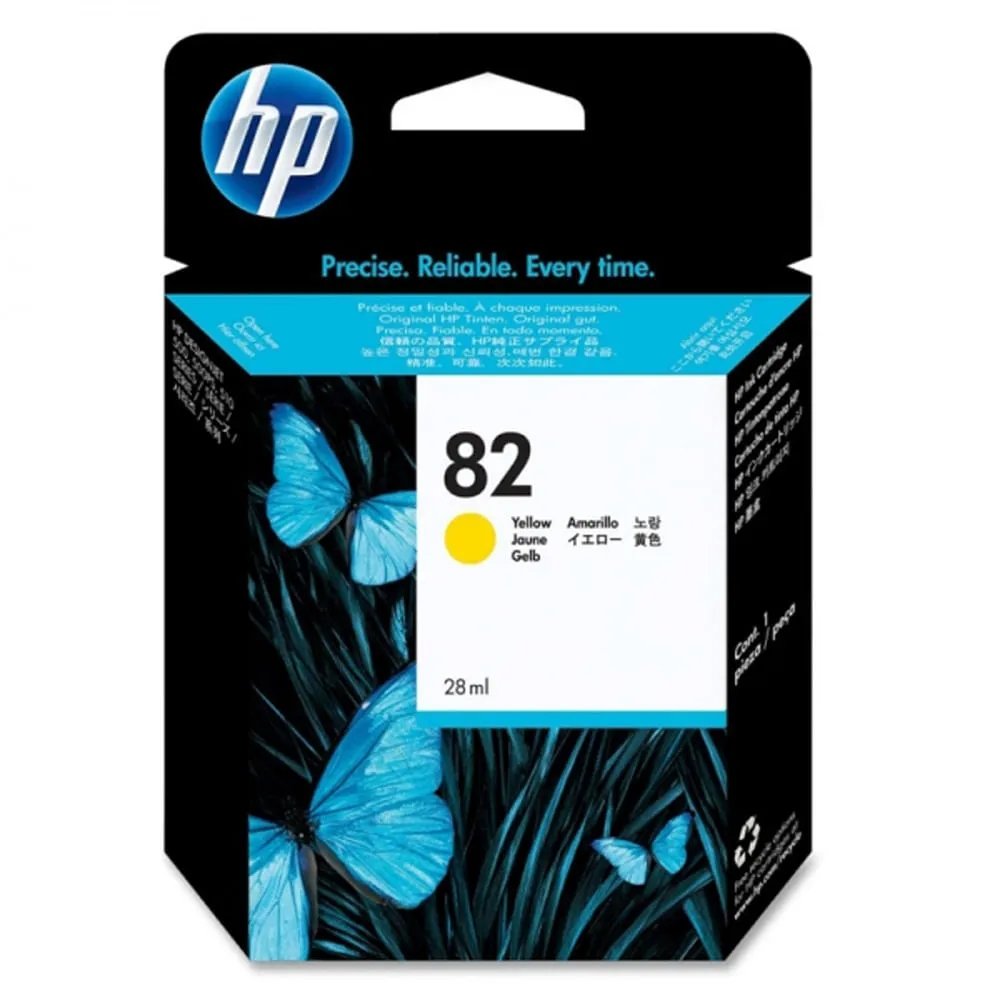 Cartucho Hp 82 Ch568a Amarelo