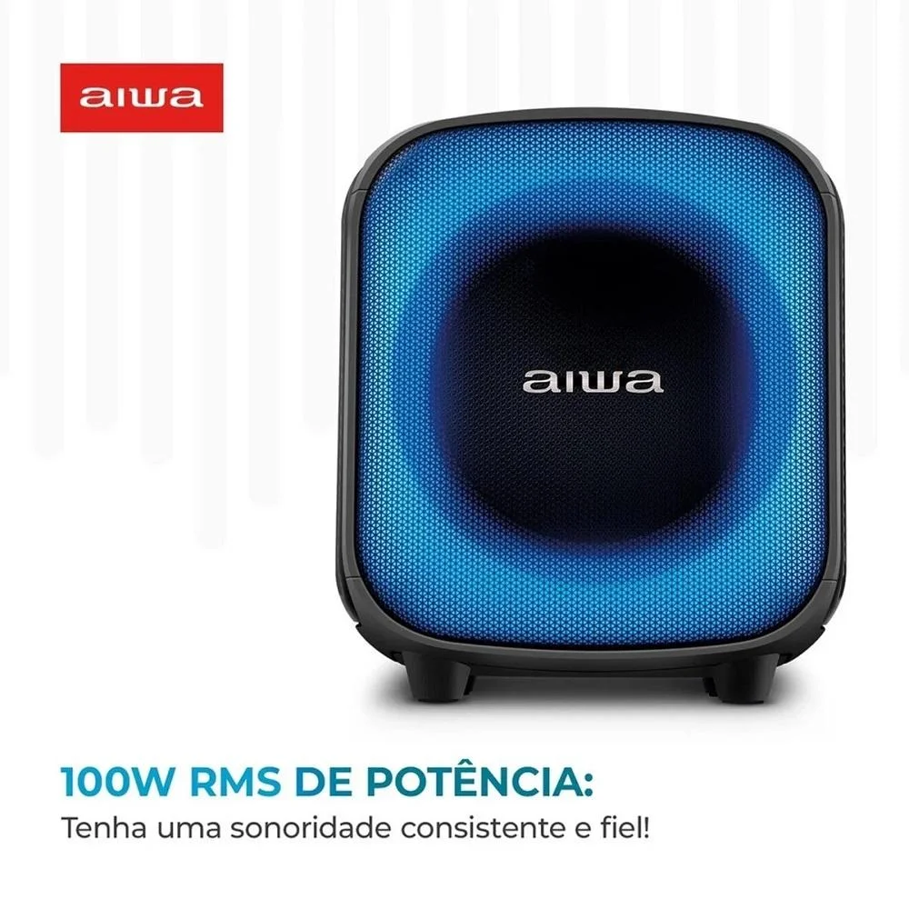 Imagem 3 de 5 do produto Caixa Bluetooth 100w Partybox Aws-pb-07 , Aiwa