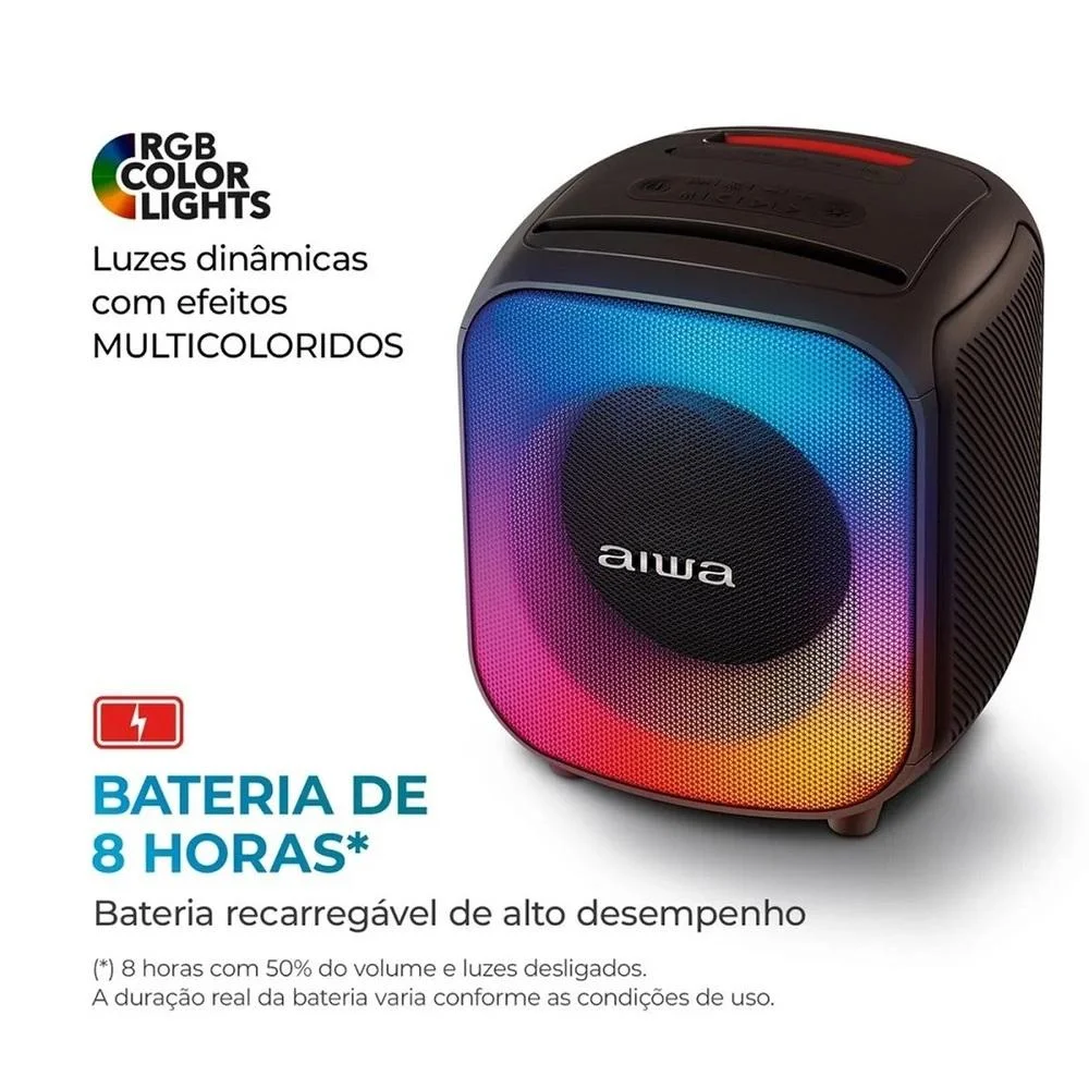 Imagem 5 de 5 do produto Caixa Bluetooth 100w Partybox Aws-pb-07 , Aiwa