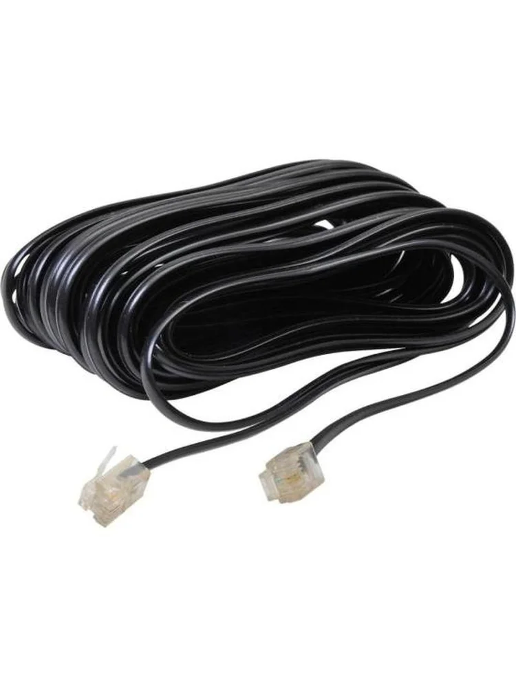 Imagem 2 de 5 do produto Cabo Extensor P/ Telefone Rj11 4 Vias 10m Preto Storm - Pct / 10