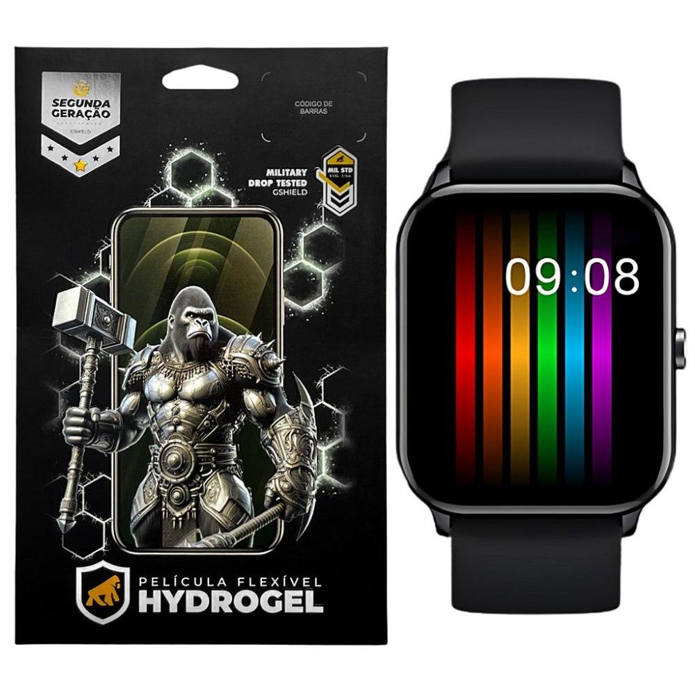 Película Para Relógio Smartwatch Qcy Gtc S1 - Hydrogel Hd - Gshield