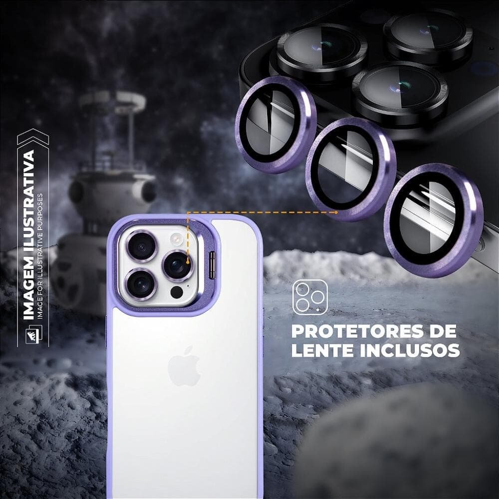 Imagem 3 de 4 do produto Capa Para Iphone 16 Pro - Gravity Lilás - Gshield