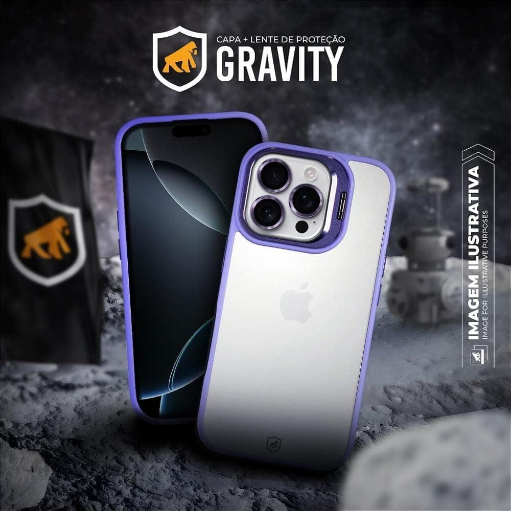 Imagem 4 de 4 do produto Capa Para Iphone 16 Pro - Gravity Lilás - Gshield