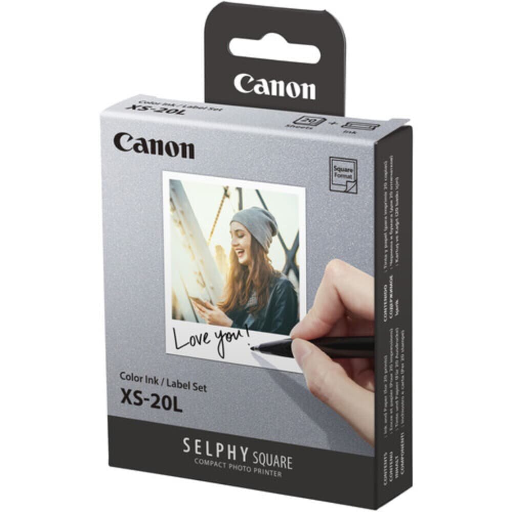 Kit De Papel E Tinta Colorida Canon Selphy Xs-20l (20 Folhas) Kit De Papel E Tinta Colorida Canon Selphy Xs-20l (20 Folhas)
