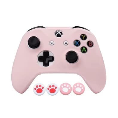 Capa Controle XBOX One S X Rosa Pastel Silicone Proteção