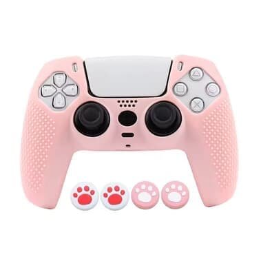 Capa Controle Dualsense Ps5 Rosa Pastel Antiderrapante