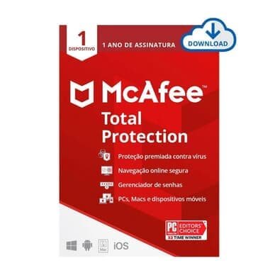 Mcafee Antivírus Total Protection Esd - Licença De 1 Ano - Para 1 Dispositivo - Versão Download