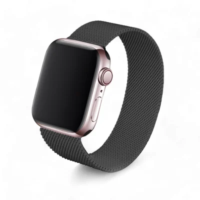 Relógio Smartwatch W34s Rosê Gold Multiira De Aço Cor:preto