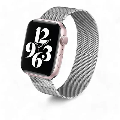 Relógio Smartwatch W34s Rosê Gold Multiira De Aço Prateada