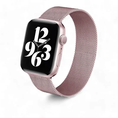 Relógio Smartwatch W34s Rosê Gold Multiira De Aço Rosa