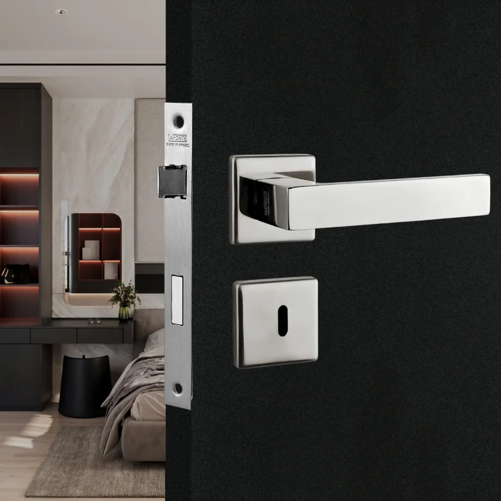 Imagem 4 de 5 do produto Fechadura 456 Residence Interna St1r Ros335 55mm Aço Inox Polido La Fonte