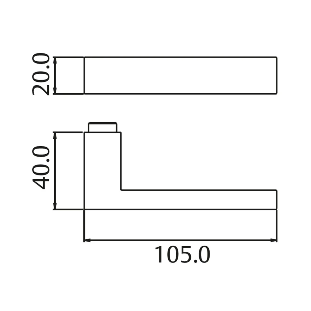 Imagem 5 de 5 do produto Fechadura 456 Residence Interna St1r Ros335 55mm Aço Inox Polido La Fonte