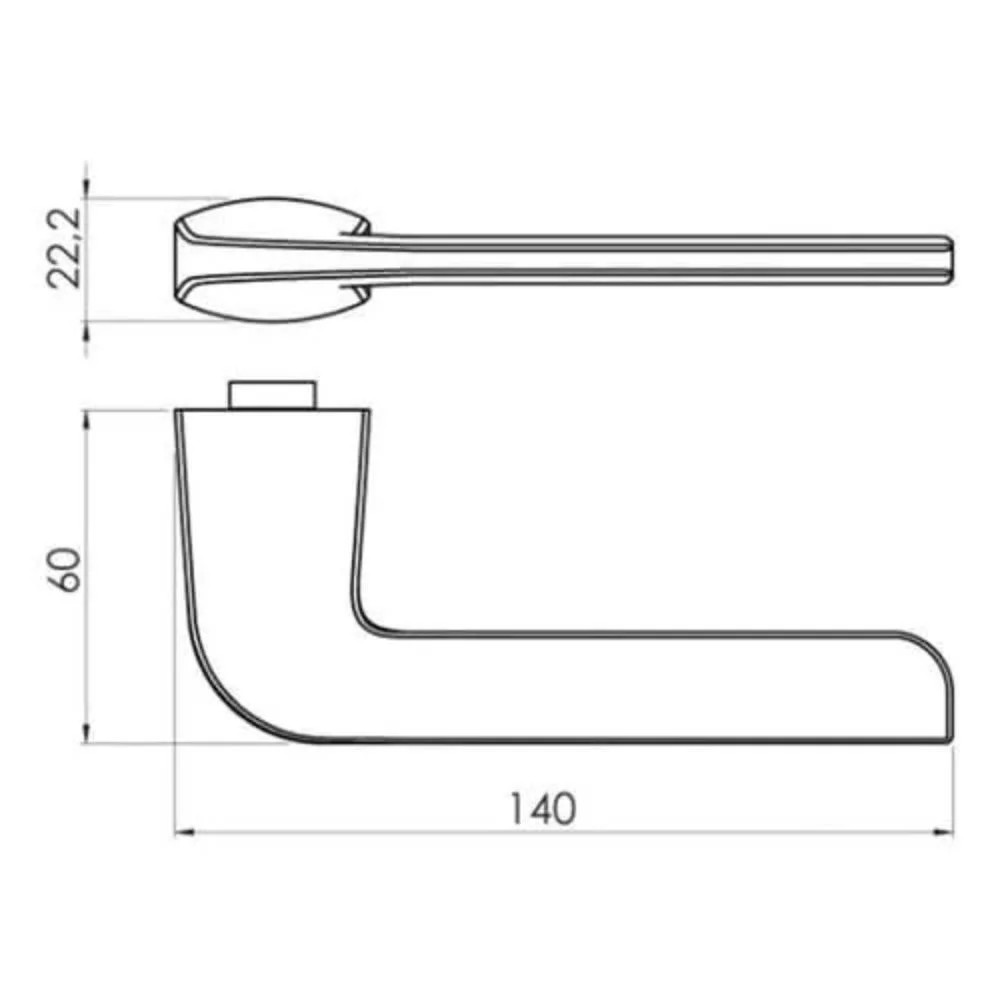Imagem 2 de 5 do produto Fechadura 700 Vanguard Interna St2-55 Ros333 55mm Inox Cromo Acetinado La Fonte