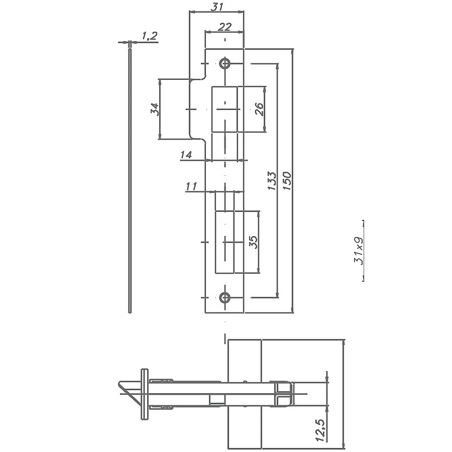 Imagem 5 de 5 do produto Fechadura 700 Vanguard Interna St2-55 Ros333 55mm Inox Cromo Acetinado La Fonte