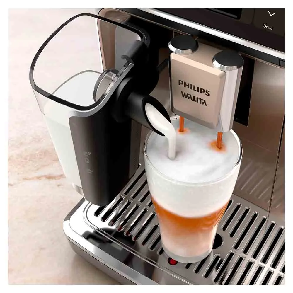 Imagem 2 de 5 do produto Cafeteira Espresso Superautomática Lattego Preta E Cromada Com 20 Tipos De Bebidas - Ep5547 110