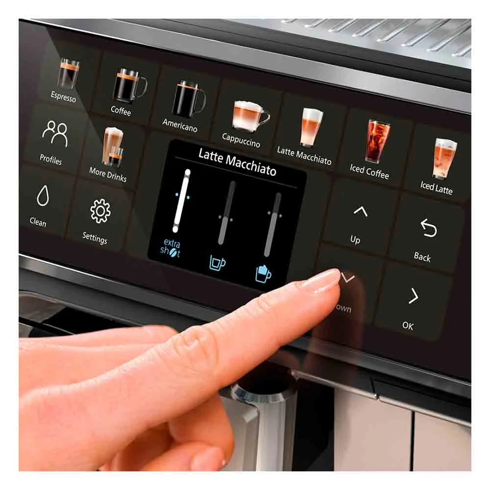 Imagem 3 de 5 do produto Cafeteira Espresso Superautomática Lattego Preta E Cromada Com 20 Tipos De Bebidas - Ep5547 110